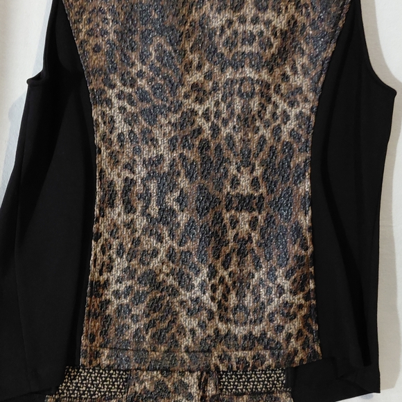 Chico's Leopard Print Zip Vest Top - Picture 11 of 15